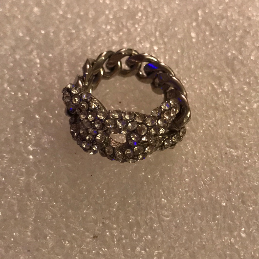 Rhinestone Link Ring